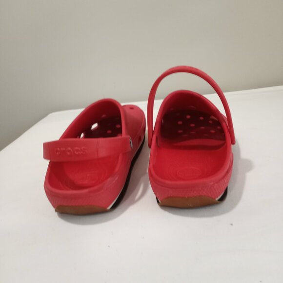 BRIGHT RED CROCS CLASSIC CLOGS MEN SIZE 12 M - Picture 4 of 8